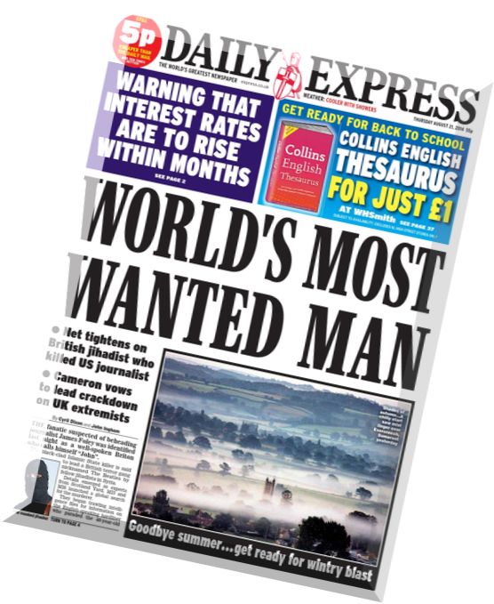 Daily Express – Thursday, August 2014