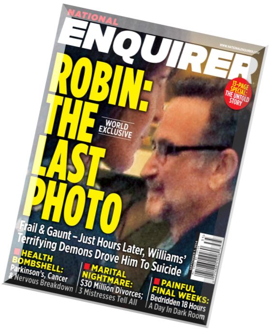 National Enquirer – 1 September 2014 Robin The Last Photo
