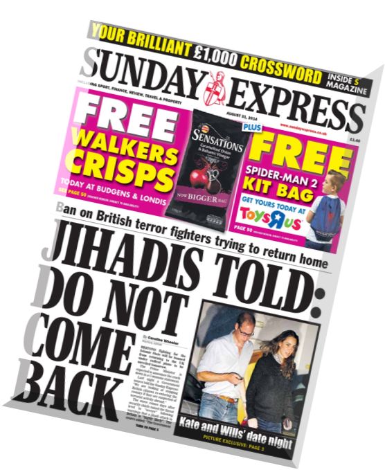 SUNDAY EXPRESS – 31 August 2014