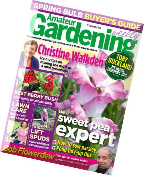 Amateur Gardening – 13 September 2014