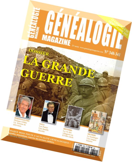 Genealogie N 340-341 – Septembre-Octobre 2014
