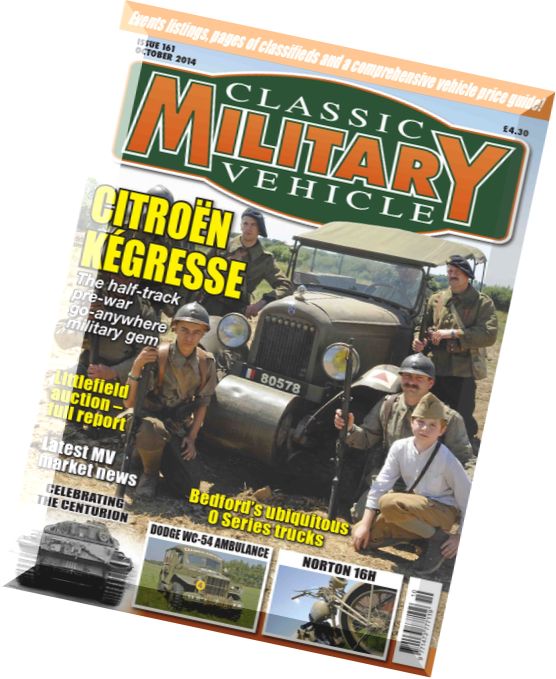 Classic Military Vehicle – Issue 161, October 2014