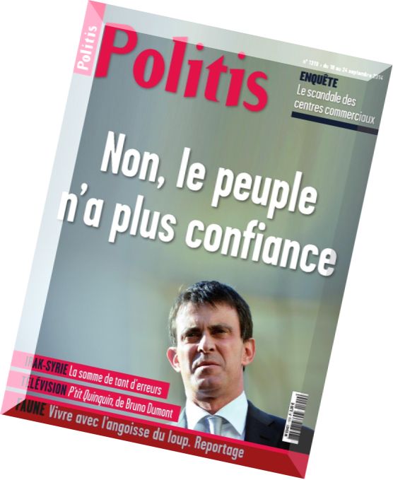Politis N 1319 – 18 au 24 Septembre 2014
