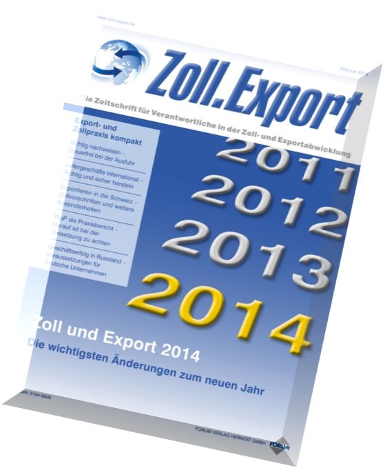 Zoll.Export – Februar 2014