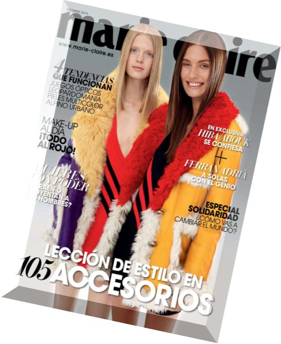 Marie Claire Spain – Octubre 2014