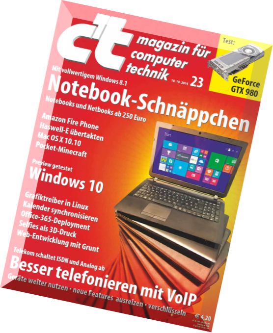 c’t magazin 23-2014 (18.10.2014)