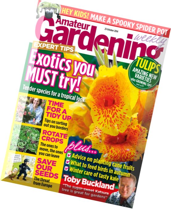 Amateur Gardening – 25 October 2014