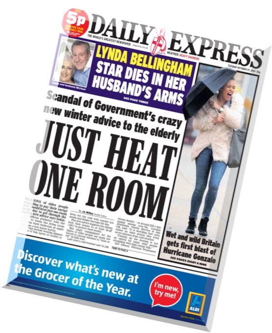 Daily Express – Tuesday, 21 October 2014