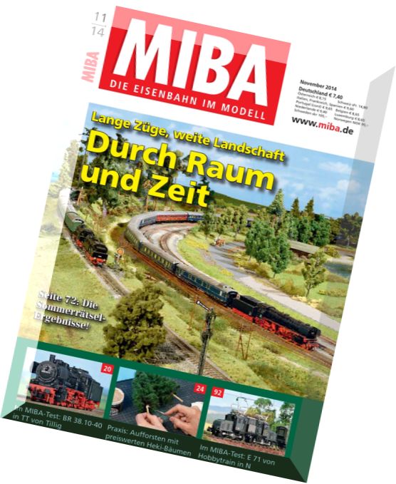 MIBA – Die Eisenbahn im Modell November 11, 2014