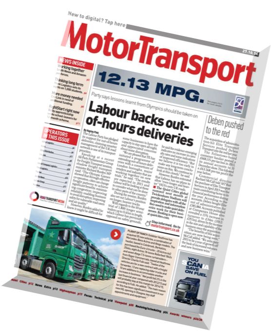 Motor Transport – 27 October 2014