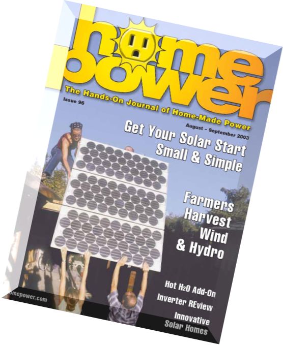 Home Power Magazine – Issue 096 – 2003-08-09