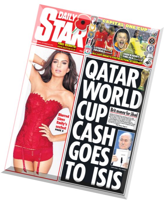 DAILY STAR – Wednesday, 29 October 2014