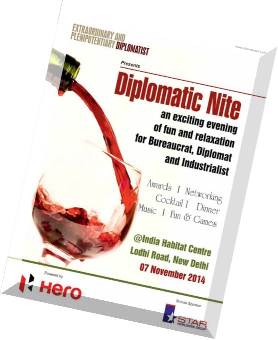 Extraordinary and Plenipotentiary Diplomatist – October 2014