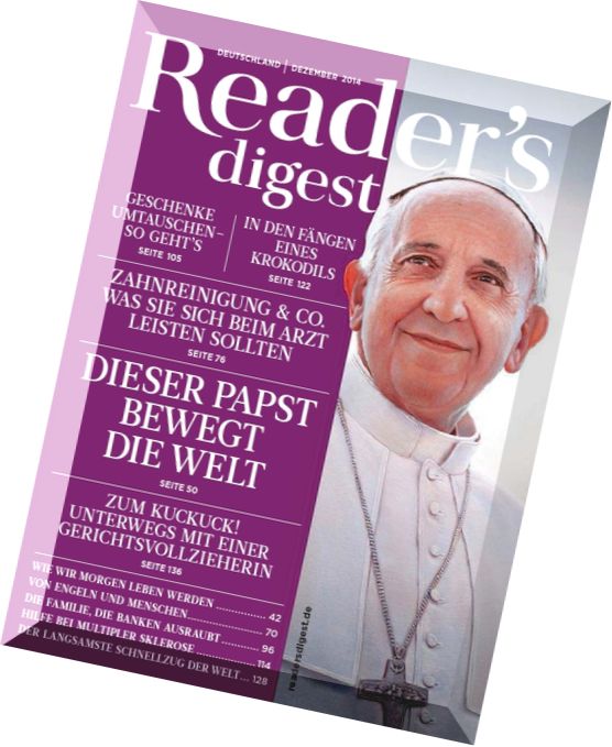 Readers Digest Germany Magazin Dezember N 12, 2014