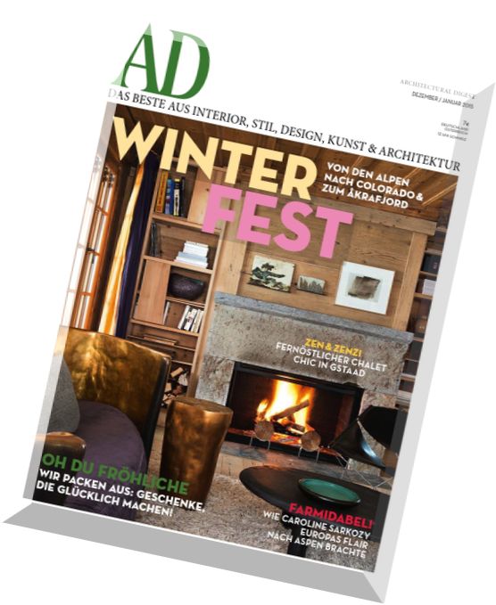 AD Architectural Digest Germany Dezember 2014 – Januar 2015