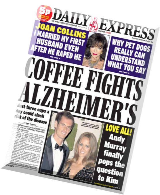 Daily Express – Thursday, 27 November 2014