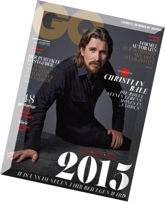 GQ Maennermagazin Januar N 01, 2015