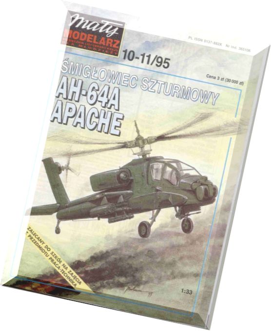 Maly Modelarz (1995-10-11) – Smiglowiec szturmowy AH-64A Apache