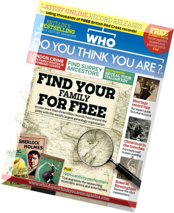 Who Do You Think You Are – December 2014