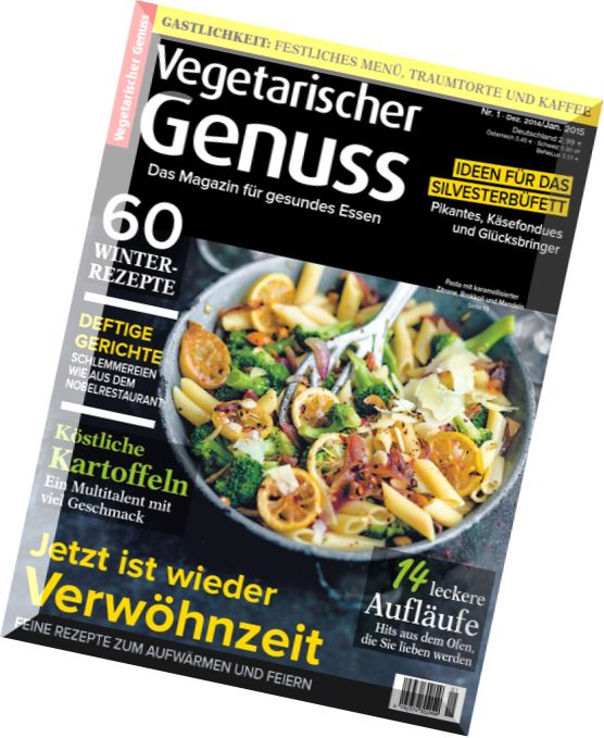 Vegetarischer Genuss Magazin Dezember 2014 – Januar N 01 2015