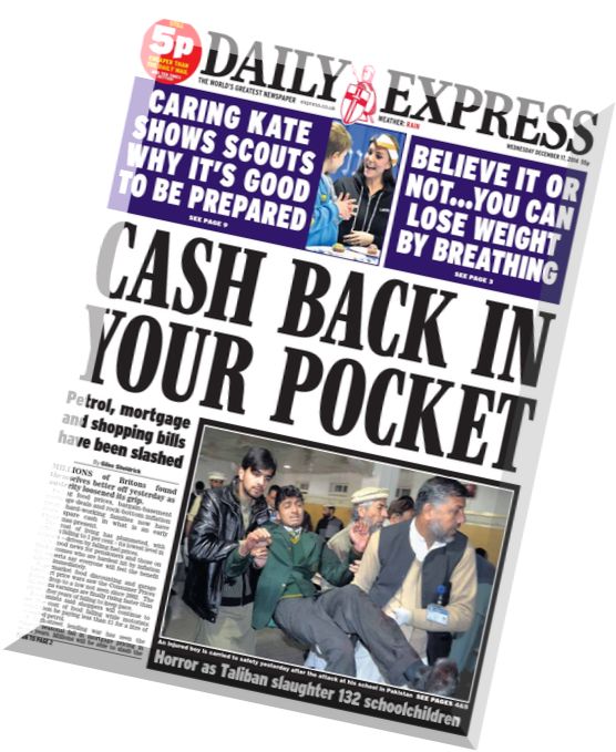 Daily Express – Wednesday, 17 December 2014