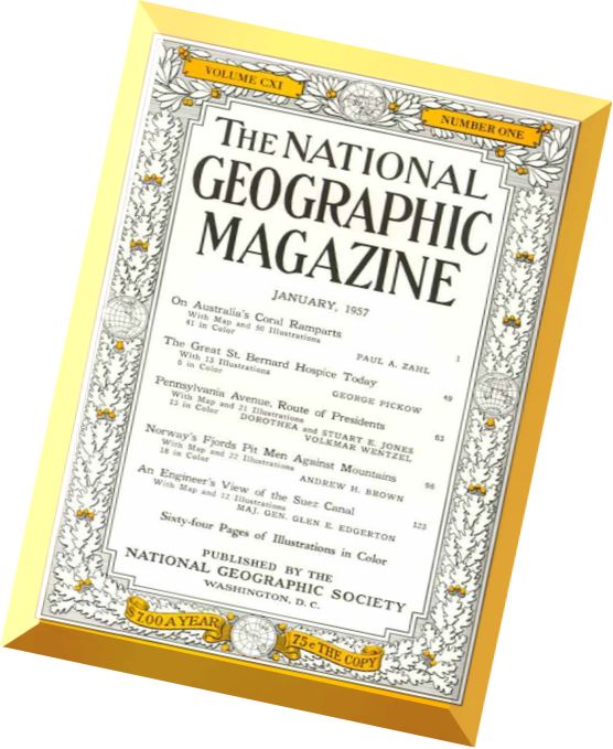 National Geographic Magazine 1957-01, January