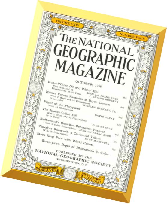 National Geographic Magazine 1958-10, October
