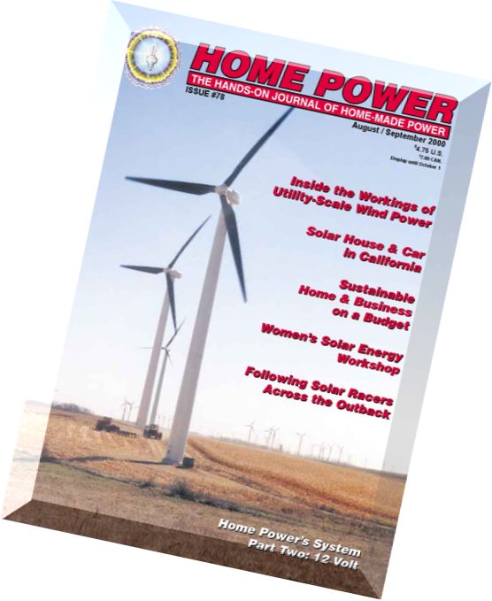 Home Power Magazine – Issue 078 – 2000-08-09