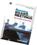 Running Board Meetings How to Get the Most from Them