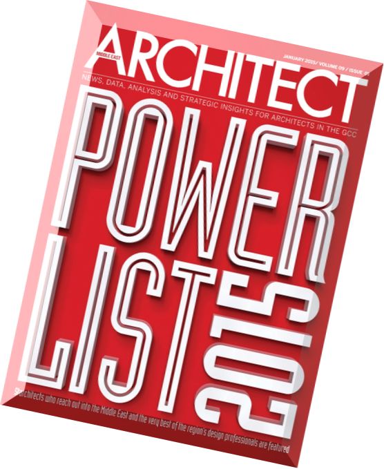 Architect Middle East – January 2015