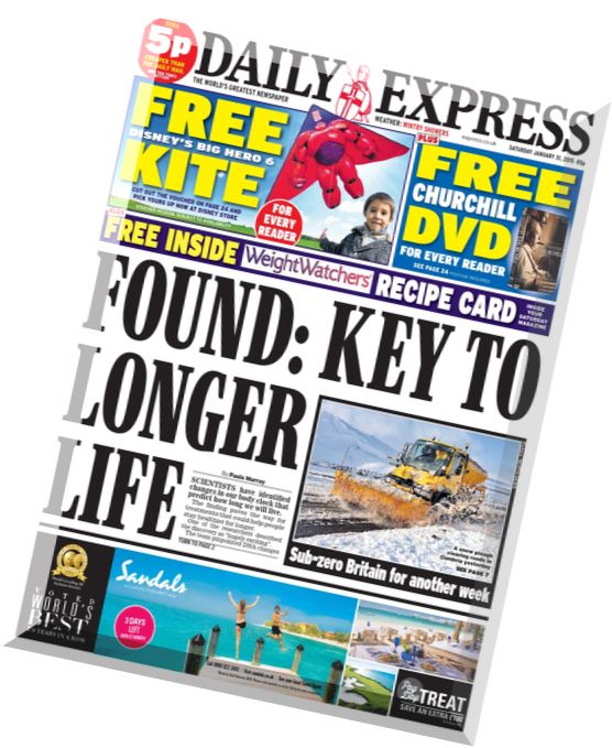 Daily Express – Saturday, 31 January 2015