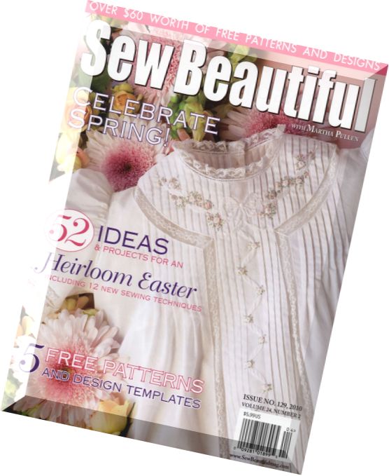 Sew Beautiful Issue 129, 2010