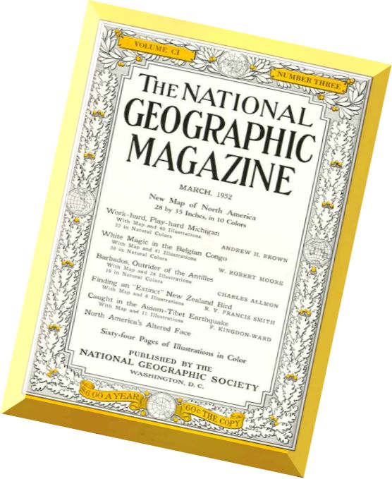 National Geographic Magazine 1952-03, March