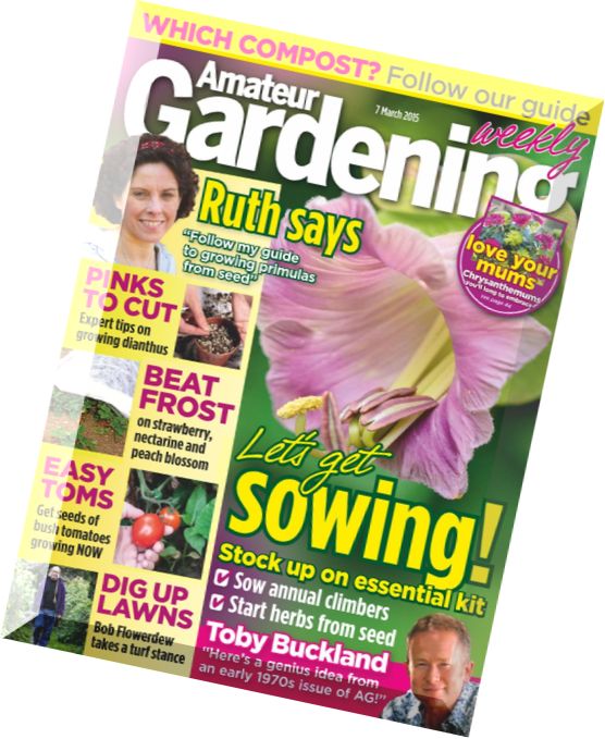 Amateur Gardening – 7 March 2015