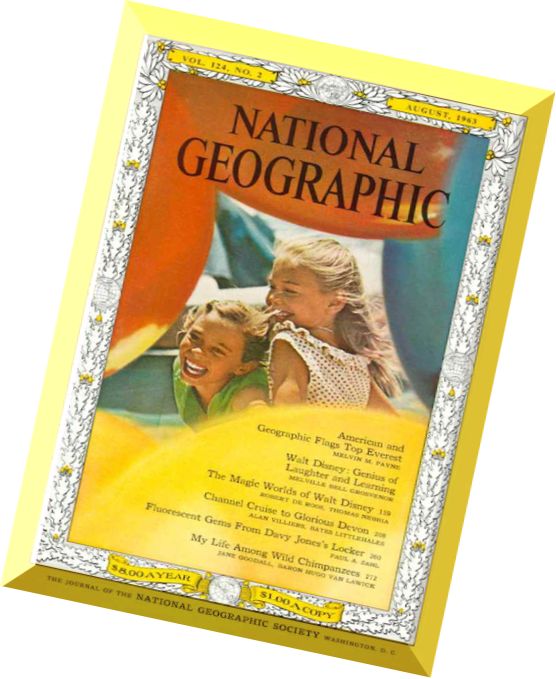 National Geographic Magazine 1963-08, August
