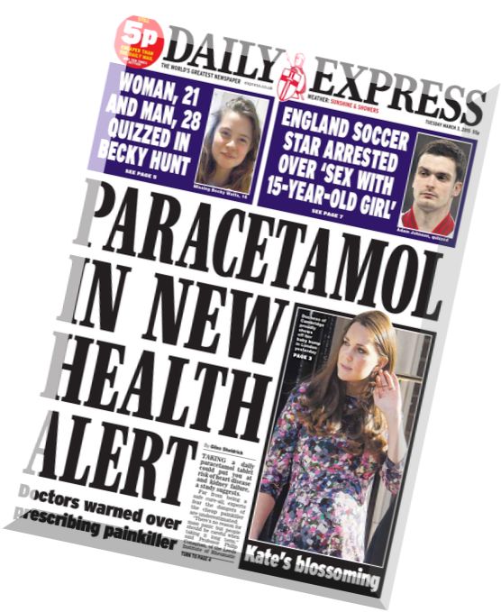 Daily Express – Tuesday, 3 March 2015