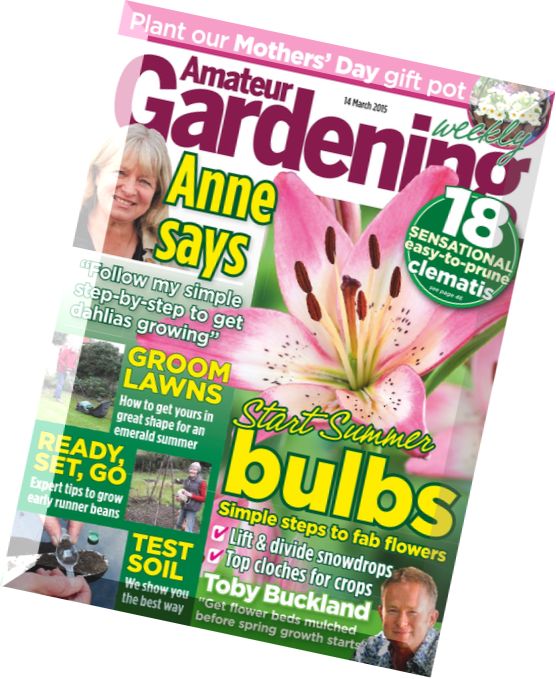 Amateur Gardening – 14 March 2015