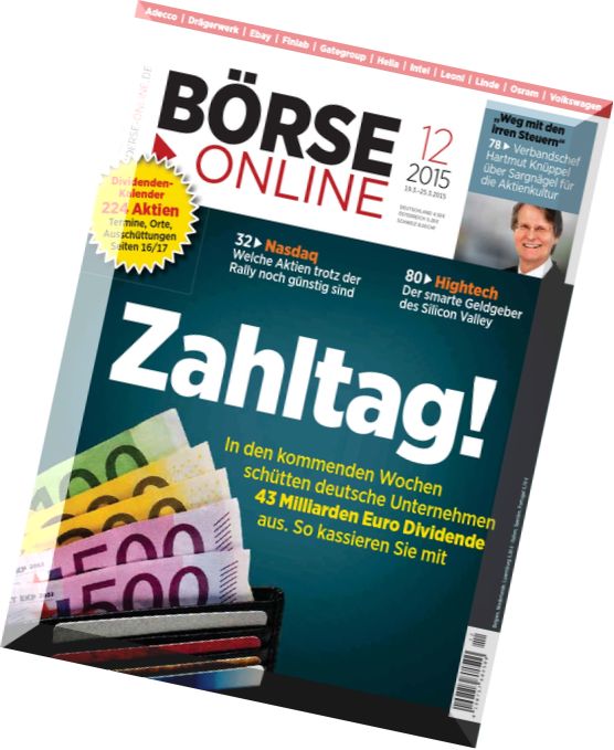 Boerse Online Finanzmagazin N 12, 19 Marz 2015