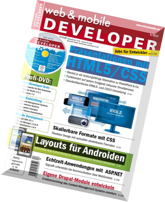 web & mobile DEVELOPER 04-2013