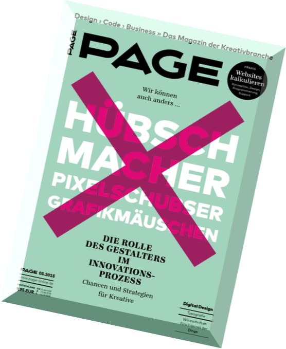 Page – Magazin der Kreativbranche Mai 05, 2015