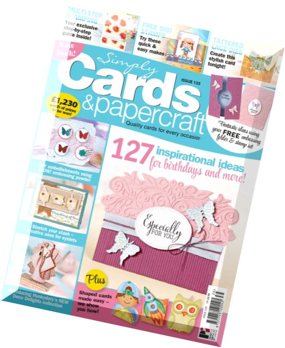 Simply Cards & Papercraft Issue 135, 2015