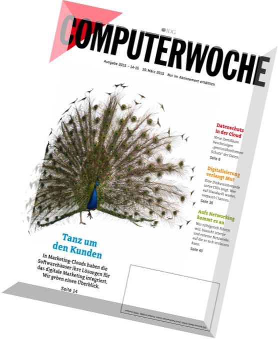 Computerwoche Magazin N 14-15, 30 Marz 2015