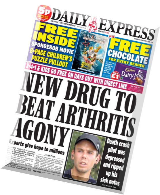 Daily Express – Saturday, 28 March 2015