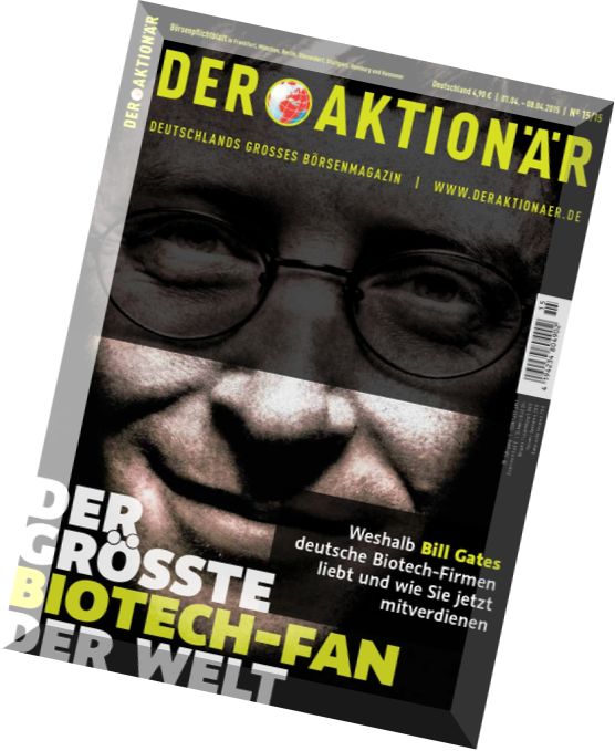 Der Aktionaer Magazin N 15, 01 April 2015