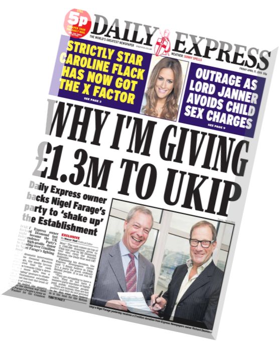 Daily Express – Friday, 17 April 2015