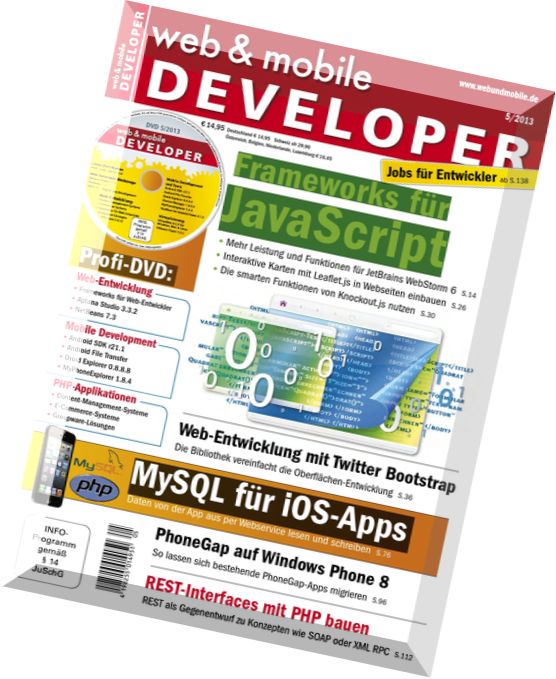 web & mobile DEVELOPER 05-2013