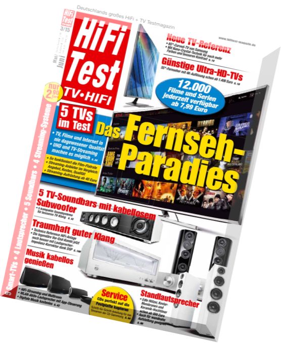 Hifi Test TV Video – HiFi + TV Testmagazin Mai-Juni 03, 2015