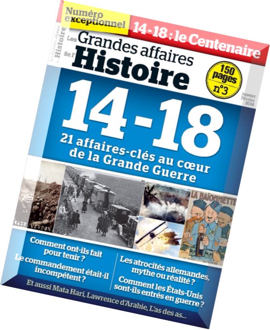 Les Grandes affaires de l’Histoire Magazine N 3, 2014