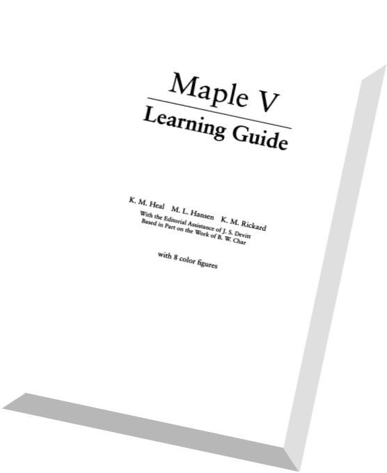 Maple V – Learning Guide