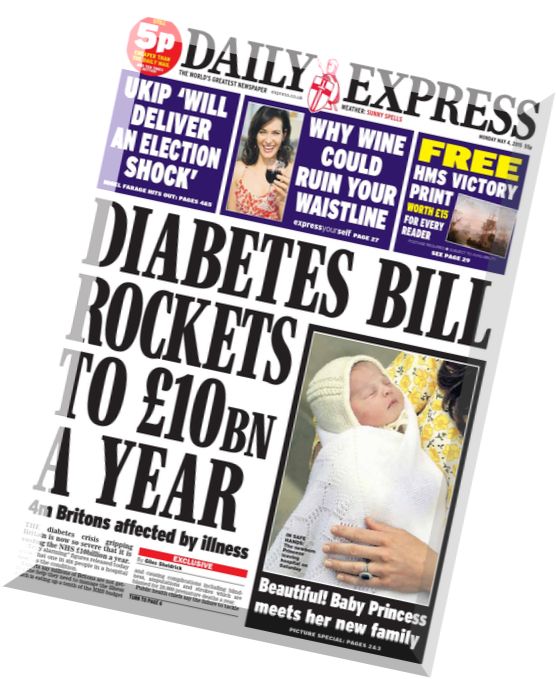 Daily Express – Monday, 4 May 2015